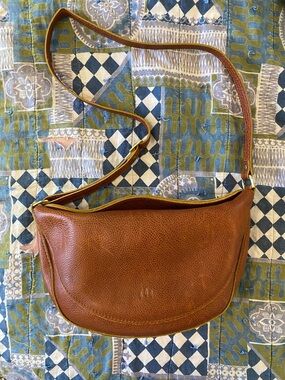 Portland Leather medium Koala Crossbody in Warm Brown